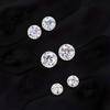 Moissanite Diamond Halo Stud Earrings