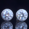 Moissanite Diamond Halo Stud Earrings