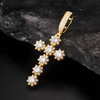 Moissanite Sunshine Cross Pendant