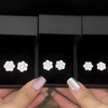 Moissanite Flower Stud Earrings