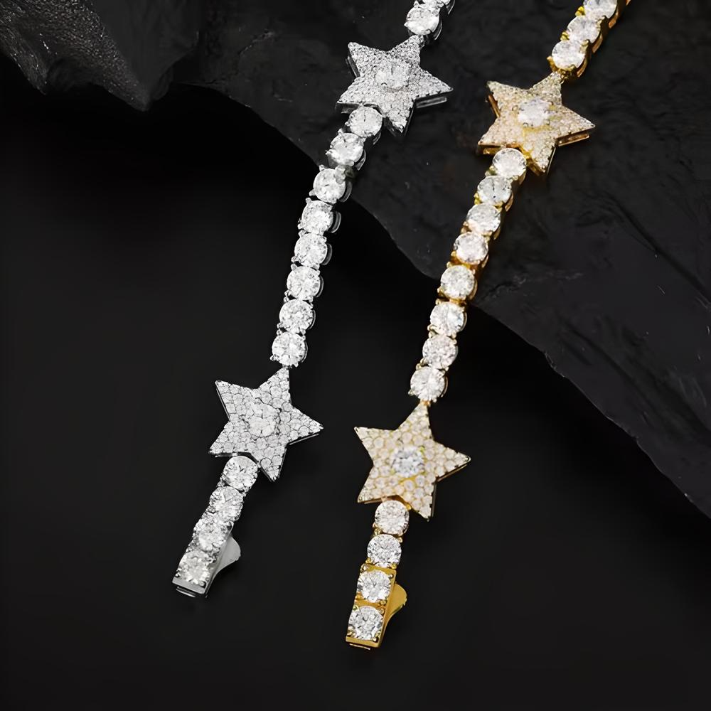 Moissanite Star Tennis Bracelet